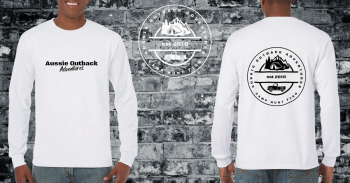Aussie Outback Adventures White Longsleeve Tee