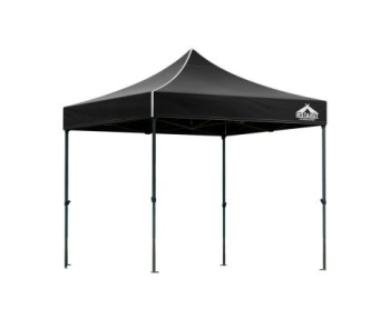 Instahut Gazebo Pop Up Marquee 3x3m Outdoor Tent Folding Wedding Gazebos Black