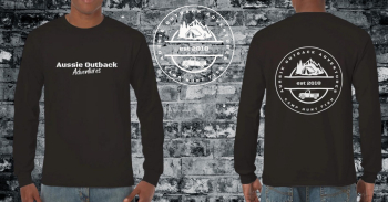 Aussie Outback Adventures Black Longsleeve Tee
