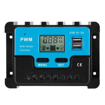 20A Solar Charge Controller 12V 24V Lithium Battery Regulator
