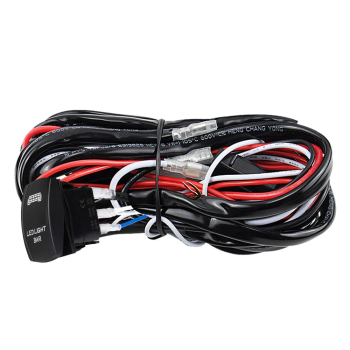 High Beam Wiring Loom Harness Kit LED light Bar 12V 30A 3M With Rocker Switch