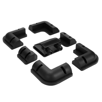 Solar Panel Corner Mounting Brackets 7PCS Black