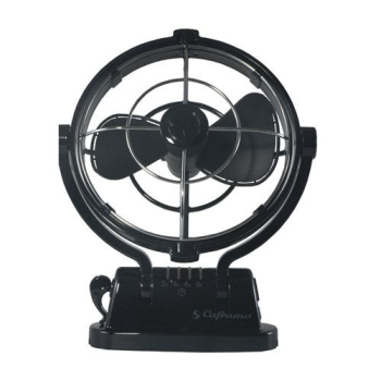 Sirocco 12-24VDC Gimbal Fan 7 Three Speed Black