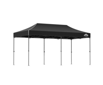 Instahut Pop Up Gazebo 3x6m Black
