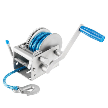 Hand Winch 2000KG/4410LBS 3 Speed Dyneema Synthetic Rope 10M