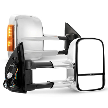 Pair Towing Extendable Side Mirrors for Isuzu MU-X MY2013-MY2019