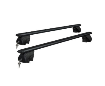 Universal Car Roof Rack Aluminium Cross Bars Adjustable 126cm Black Upgraded