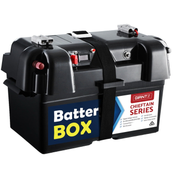 Battery Box 12V Camping Portable Deep Cycle AGM Universal Large USB Cig