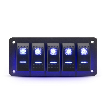 5 Gang Rocker Switch Panel