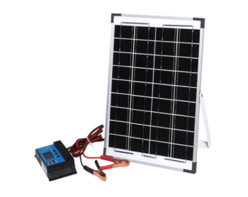 12V 10W Solar Panel + Regulator