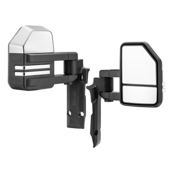 SAN HIMA Extendable Towing Mirrors for Toyota Landcruiser 70 75 76 78 79 Series Silver