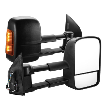 Pair Extendable Towing Side Mirrors for Nissan Navara D40 2005-2015