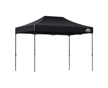 Instahut Gazebo Pop Up Gazebos 3x4.5m Black