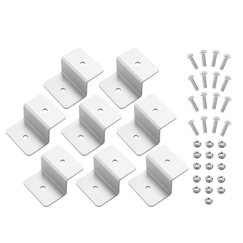 8pc Z Style Solar Panel Mounting Kits Aluminium Alloy Brackets
